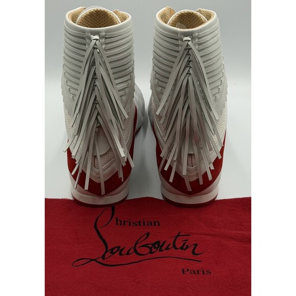 AUTHENTIC CHRISTIAN LOUBOUTIN Suede Knock-Out Boxing Sneakers (42.5 EU; 9.5 US) main image 5